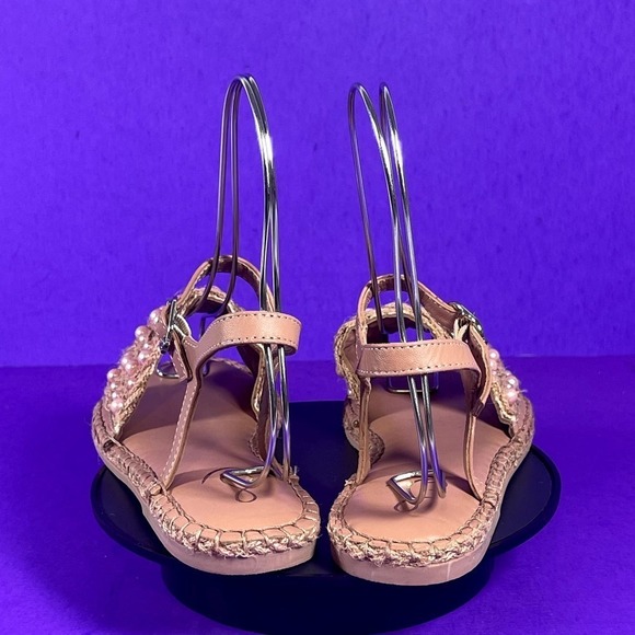 Sam Edelman Girls Rose Linen HOLLY Sandals Shoe Size 3‎ -NEW - Picture 4 of 8